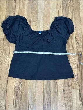 Black Old Navy Puff-Sleeve Women’s Top-size L